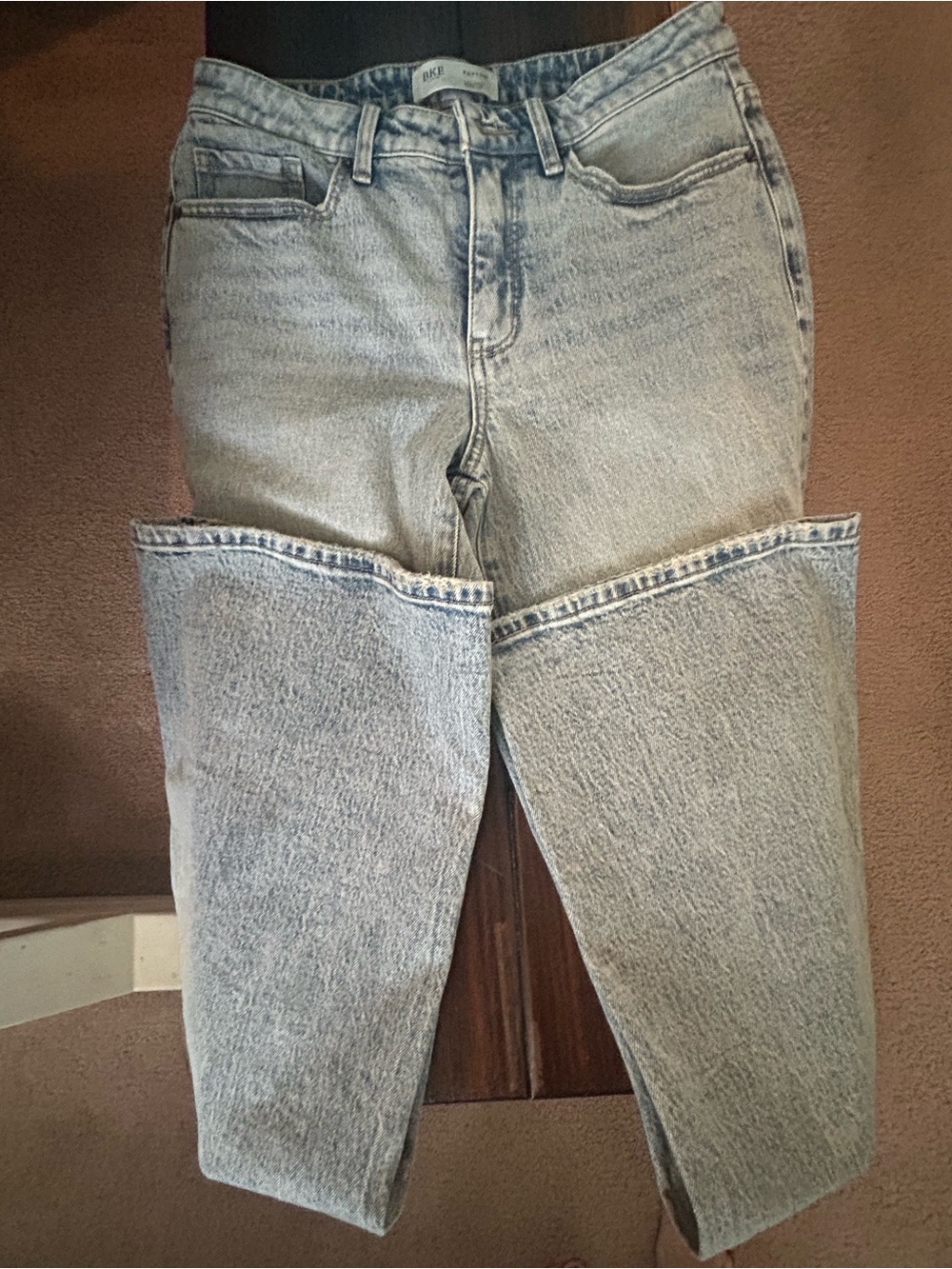 BKE Women's Light Blue Flare Jeans